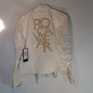 NWT Rocawear White Bomber Jacket